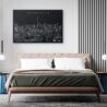 Johannesburg Skyline Canvas Art Print - Bed Room - Dark