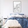 Manhattan Bridge Art Print for Bed Room - Portrait