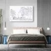 Miami FL Canvas Art Print - Bed Room