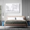 Miami FL Canvas Art Print - Bed Room
