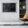 Miami FL Skyline Art Print for Office - Dark