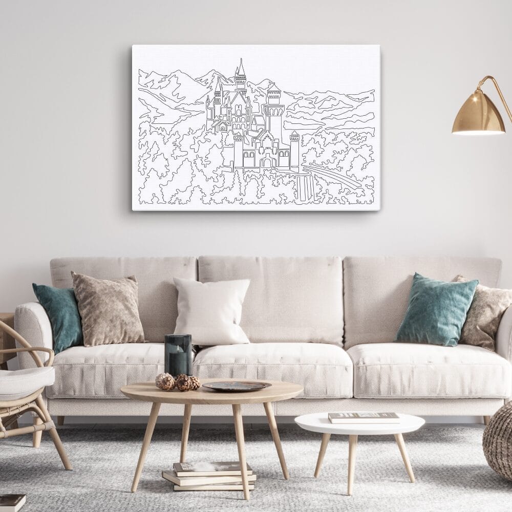 Neuschwanstein Castle Canvas Art Print - Living Room Neuschwanstein Castle Canvas Art Print - Living Room