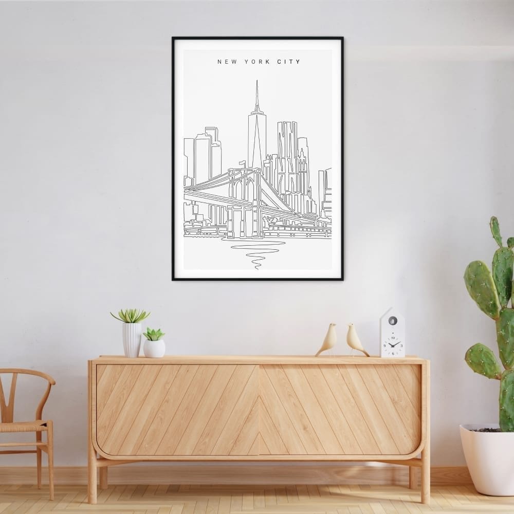 New York City Art Print - Wall Decor - Portrait New York City Art Print - Wall Decor - Portrait