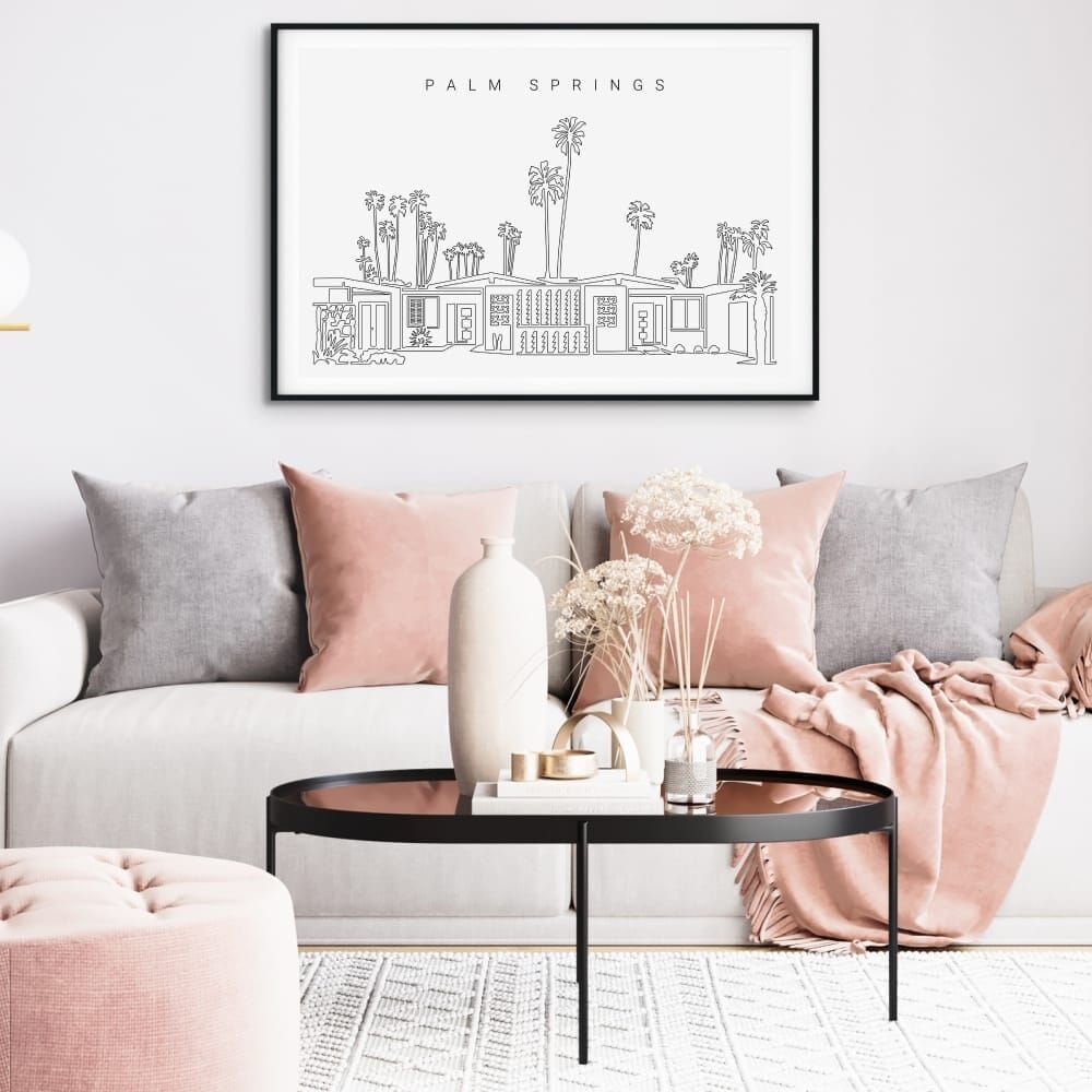 Palm Springs Art Print for Living Room Palm Springs Art Print for Living Room
