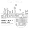 Palm Springs Vector Art - Single Line Art Detail