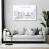 Pike Place Market Canvas Art Print - Living Room