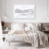Porto Canvas Art Print - Bed Room