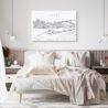 Porto Canvas Art Print - Bed Room