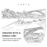 Porto Vector Art - Single Line Art Detail