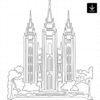 Salt Lake Temple SVG - Download - Portrait