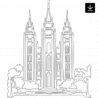 Salt Lake Temple SVG - Download - Portrait