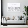 San Jose Skyline Canvas Art Print - Living Room