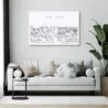 San Jose Skyline Canvas Art Print - Living Room