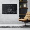 Taj Mahal Canvas Art Print - office - Dark