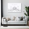 Taj Mahal Canvas Wall Art - Living Room