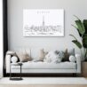 Zurich Canvas Art Print - Living Room