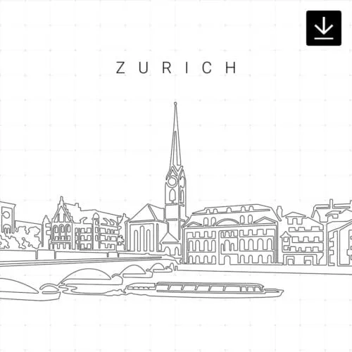 Zurich Switzerland SVG - Download