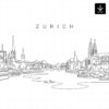 Zurich Skyline SVG - Download