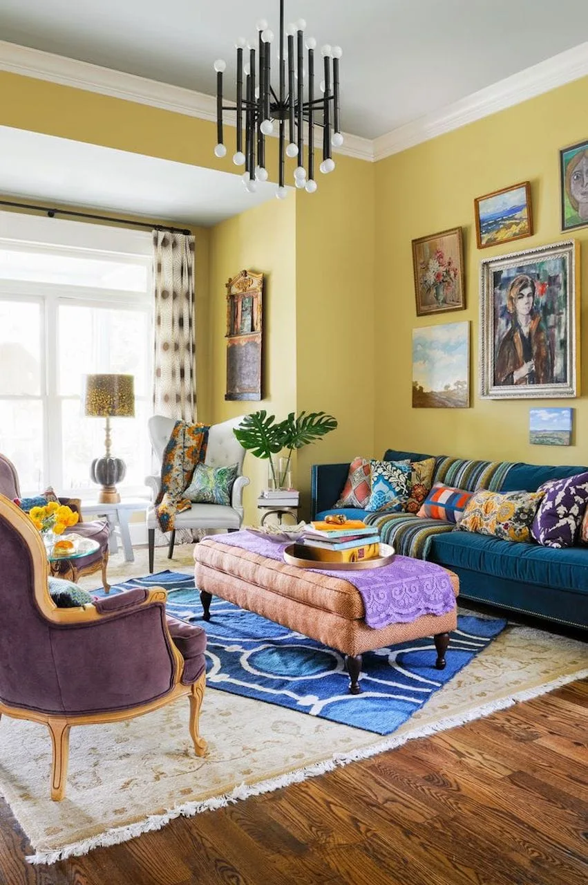 feng shui color psychology interior design yellow living room