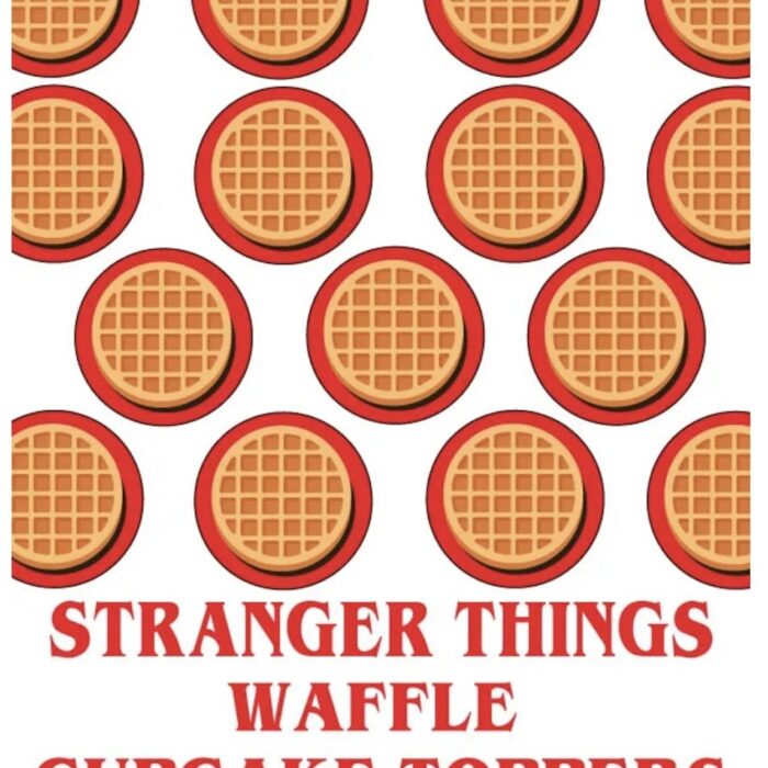 stranger things halloween party theme cupcake toppers