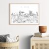 El Paso Skyline Art Print - Hallway
