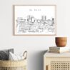 El Paso Skyline Art Print - Hallway