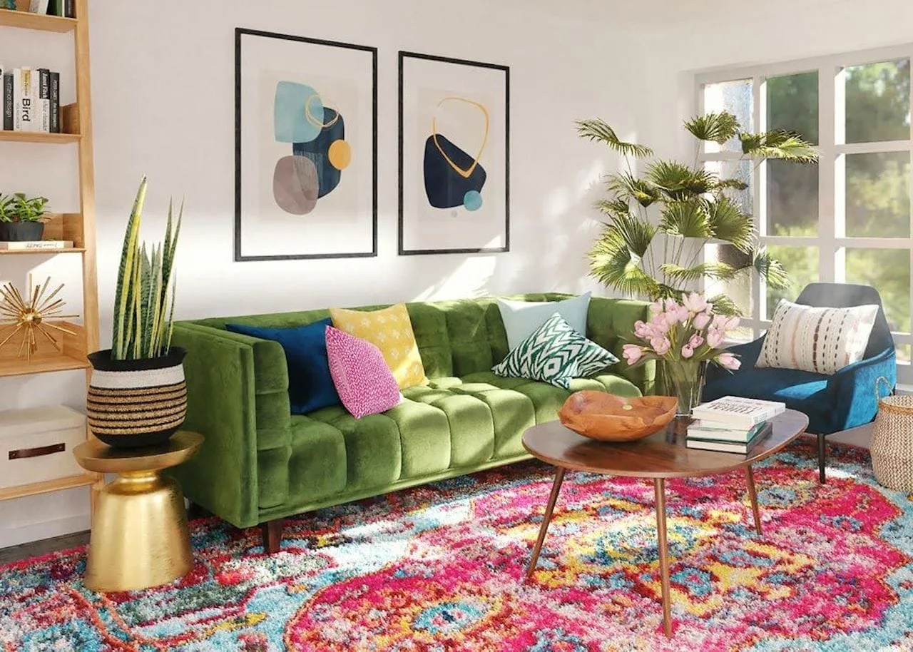 The Maximalism Interior Design Guide For 2023 2 maximalism interior design colorful living room color palette