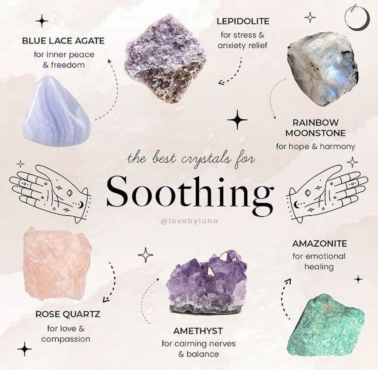 home meditation room corner calming crystals