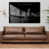 Baltimore MD Metal Print - Living ROom - Dark