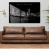 Baltimore MD Metal Print - Living ROom - Dark