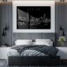 Boston Charles River Metal Print - Bedroom - Dark