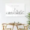 Chicago Skyline Metal Print - Kitchen - Dark