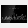 Chicago Skyline Metal Print Wall Art