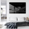 Cleveland Line Art Metal Print - Bed Room - Dark