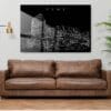 Colosseum Line Art Metal Print - Living Room - Dark