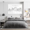 Columbus OH Metal Print - Bedroom - Light