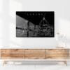 Florence Italy Skyline Art Metal Print - Hallway - Dark