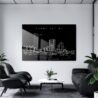 Grand Rapids Skyline Art Metal Print - Office - Dark