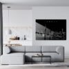 London Line Art Metal Print - Living Room - Dark