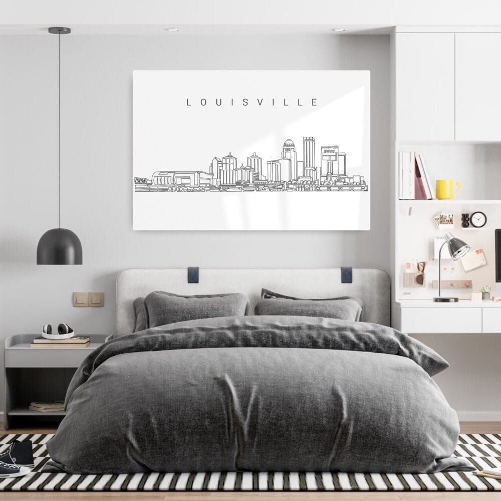 Louisville Metal Print - Bedroom - Light Louisville Metal Print - Bedroom - Light