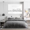 Louisville Metal Print - Bedroom - Light