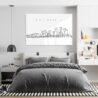 Louisville Metal Print - Bedroom - Light