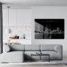 MIlwaukee Line Art Metal Print - Living Room - Dark