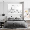 Seattle Skyline Metal Print - Bedroom - Light
