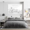 Seattle Skyline Metal Print - Bedroom - Light