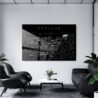 Spokane Line Art Metal Print - Office - Dark