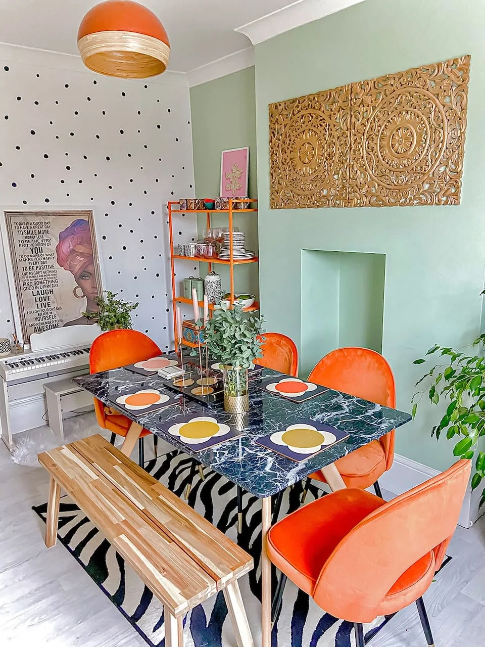 Colorful Eclectic Home Decor & Inspiration For Every Room (With Product Gallery) 9 colorful eclectic home decor funky dining room
