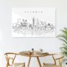 Atlanta Skyline Metal Print - Kitchen - Dark