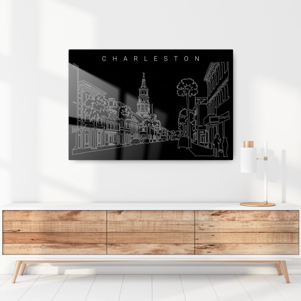 Charleston Metal Print - Hallway - Dark Charleston Metal Print - Hallway - Dark