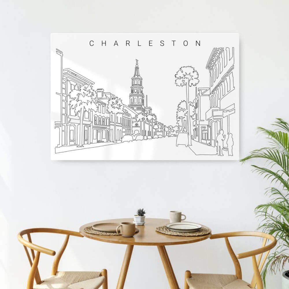 Charleston Metal Print - Kitchen - Dark Charleston Metal Print - Kitchen - Dark